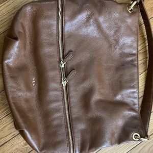 Ralph lauren leather handbag large like new.